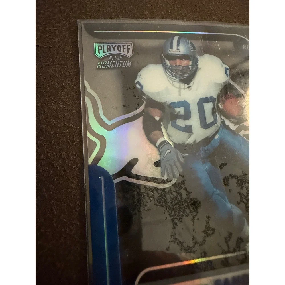 1999 Playoff Momentum SSD Barry Sanders Detroit Lions Card 117 NFL Football